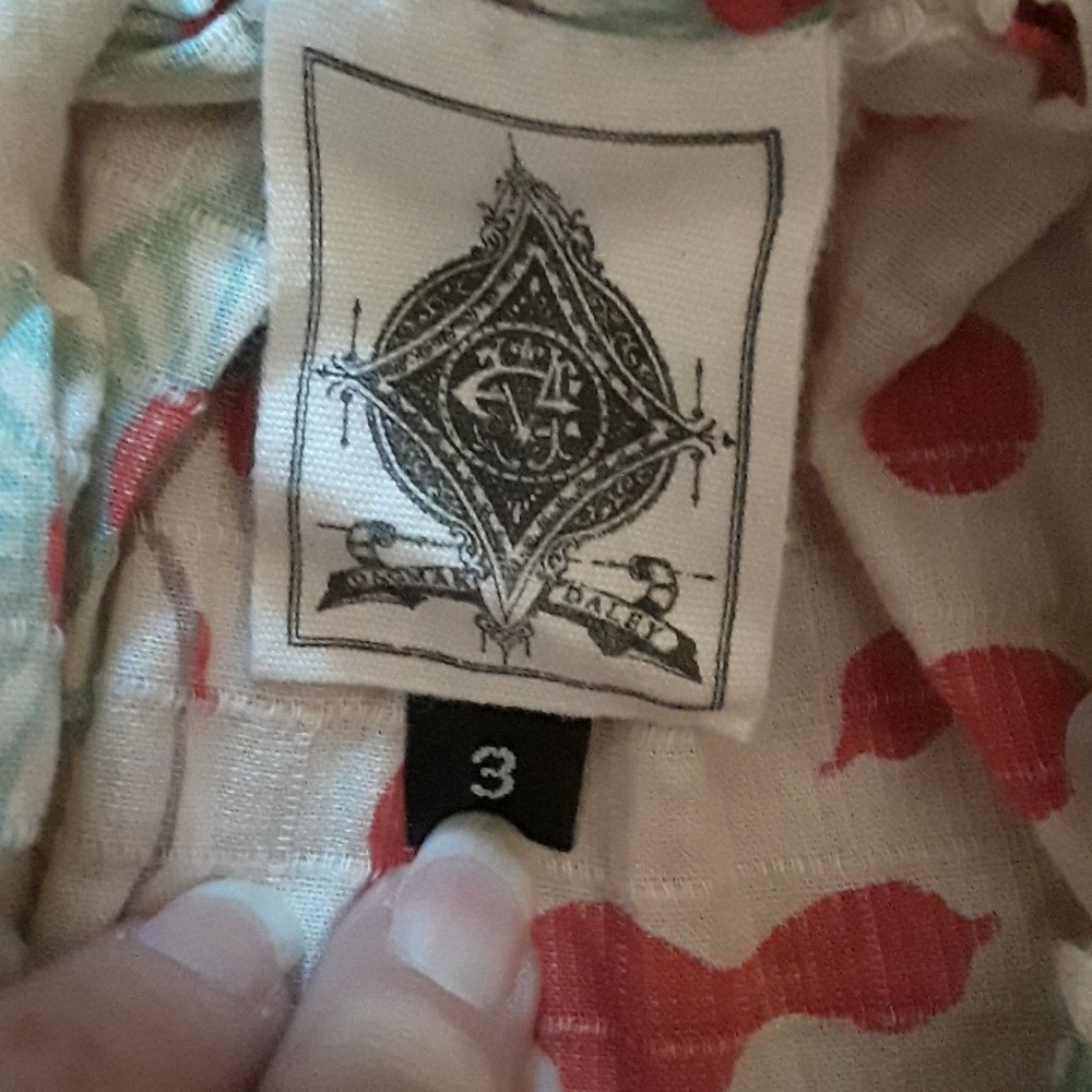 Dagmar Daley boutique farm print skirt sz 3 - Picture 4 of 5